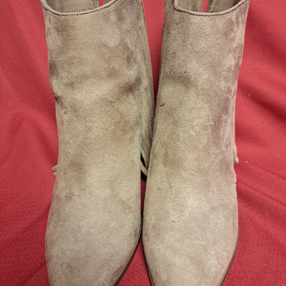 Women's Suede Ankle Boots - Tan